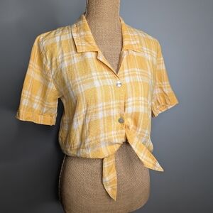 Wilfred Free yellow linen blouse
